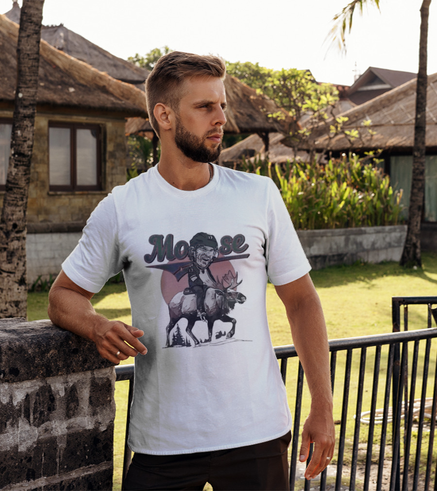 Marcus Foligno Moose Riding Adventure Big Head T-Shirt