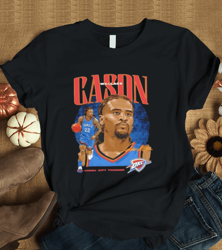 Cason Wallace Oklahoma City Thunder OKC Basketball Player 22 T-Shirt