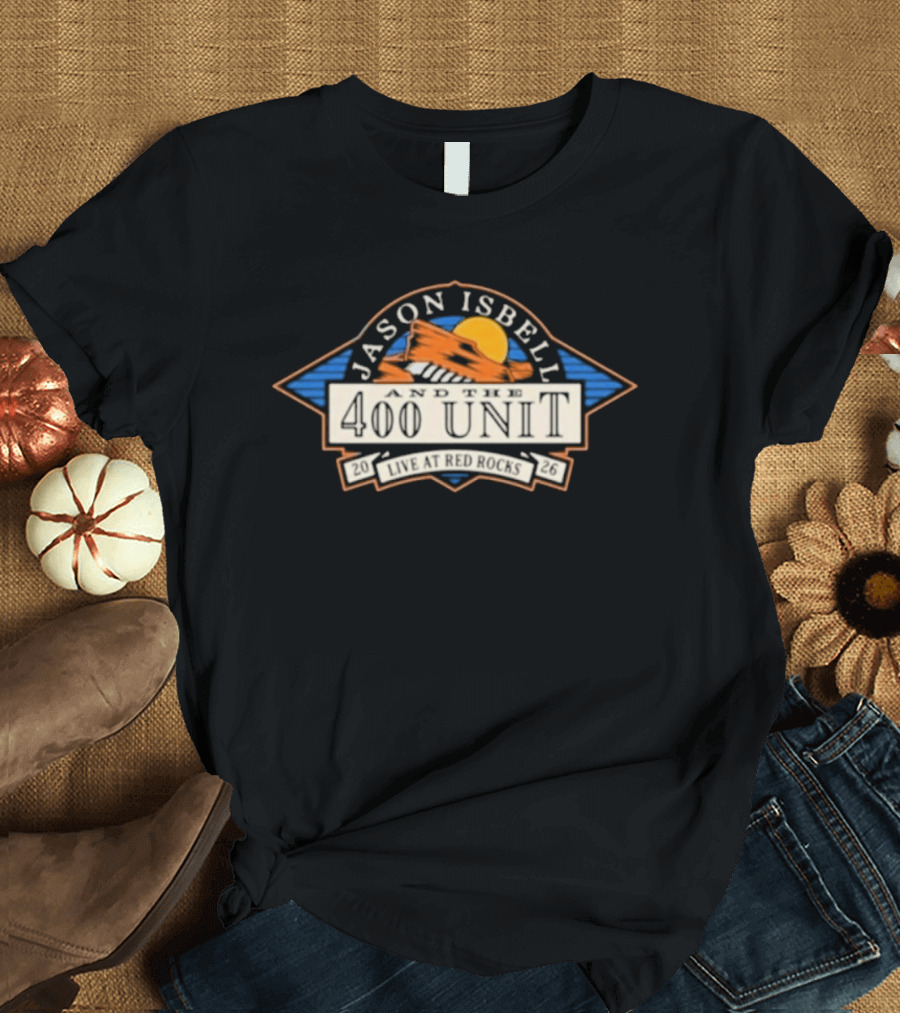Jason Isbell 400 Unit Red Rocks August 2026 Event T-Shirt