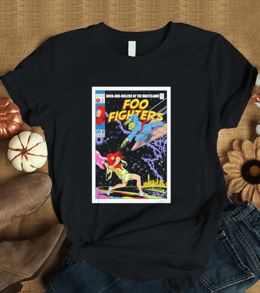Foo Fighters Rock And Rollers Of The Wasteland Sayreville New Jersey Starland Ballroom May 2 2026 T-Shirt
