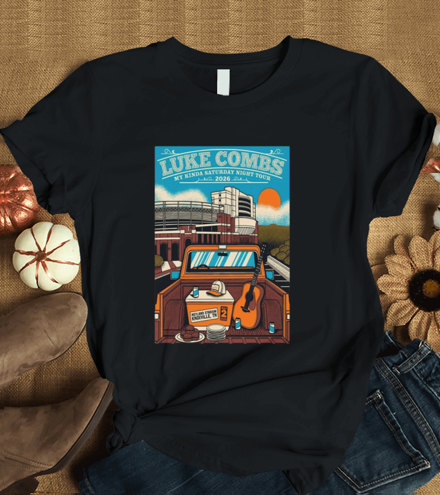 Luke Combs My Kinda Saturday Night Tour 2026 Neyland Stadium Knoxville TN May 02 T-Shirt