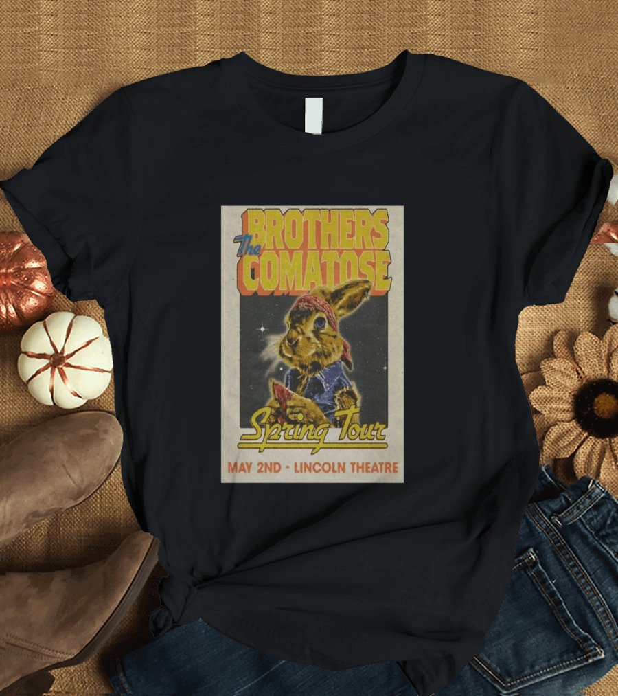 Brothers Comatose Spring Tour May 2nd Lincoln Theatre Rabbit Bandana T-Shirt