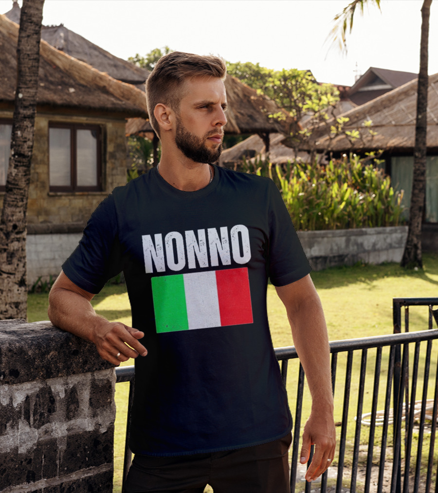 Nonno Italian Flag Patriotic Italy Heritage T-Shirt