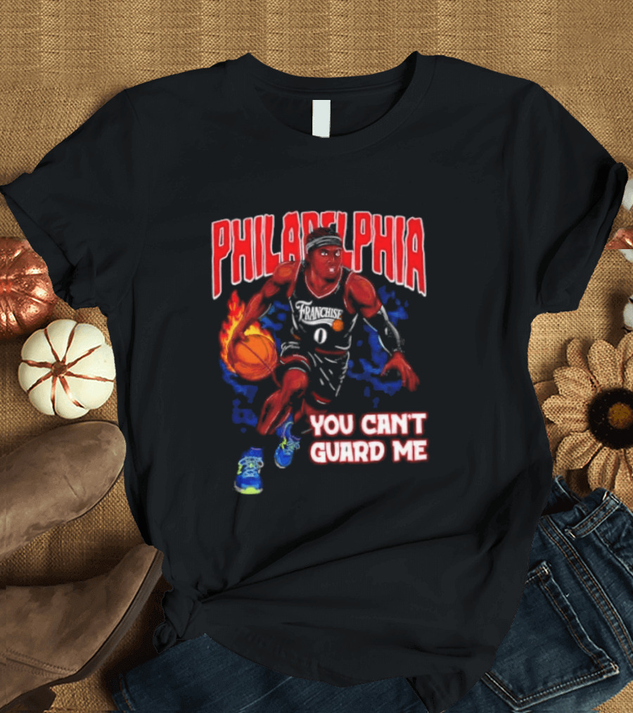 Philadelphia Tyrese Maxey You Can't Guard Me Basketball T-Shirt