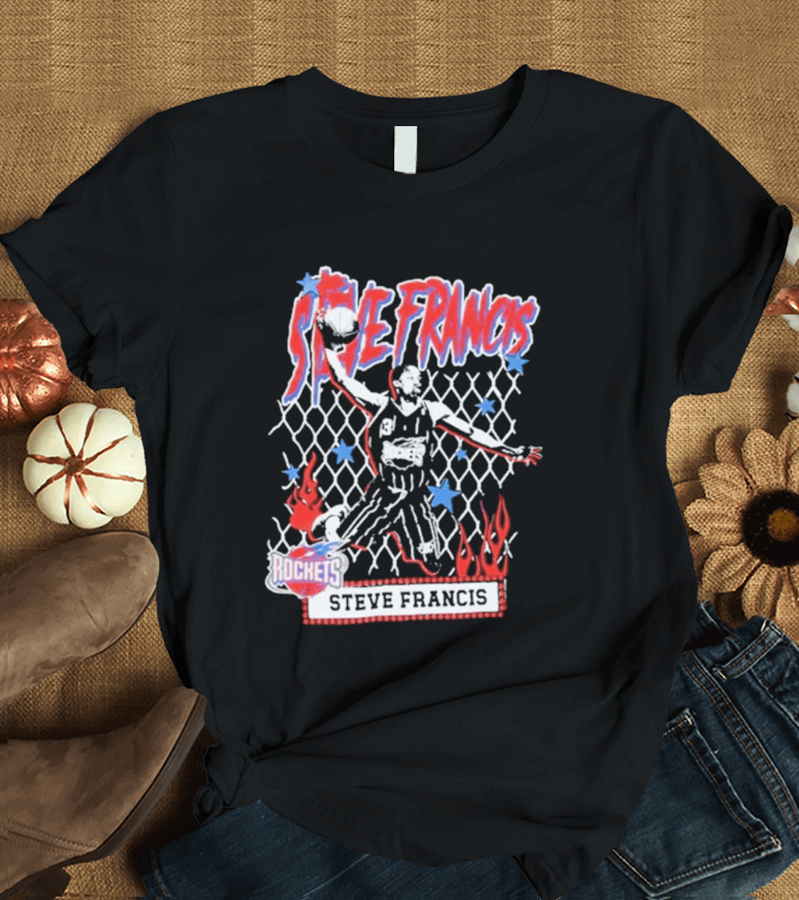 Steve Francis Rockets Mitchell & Ness NBA Street Player Houston T-Shirt