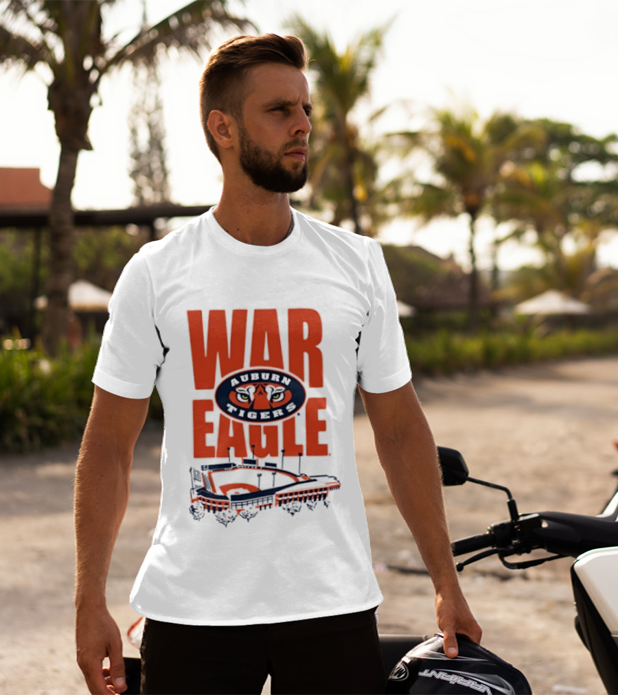Auburn Tigers War Eagle Baseball Stadium Tiger Eyes T-Shirt