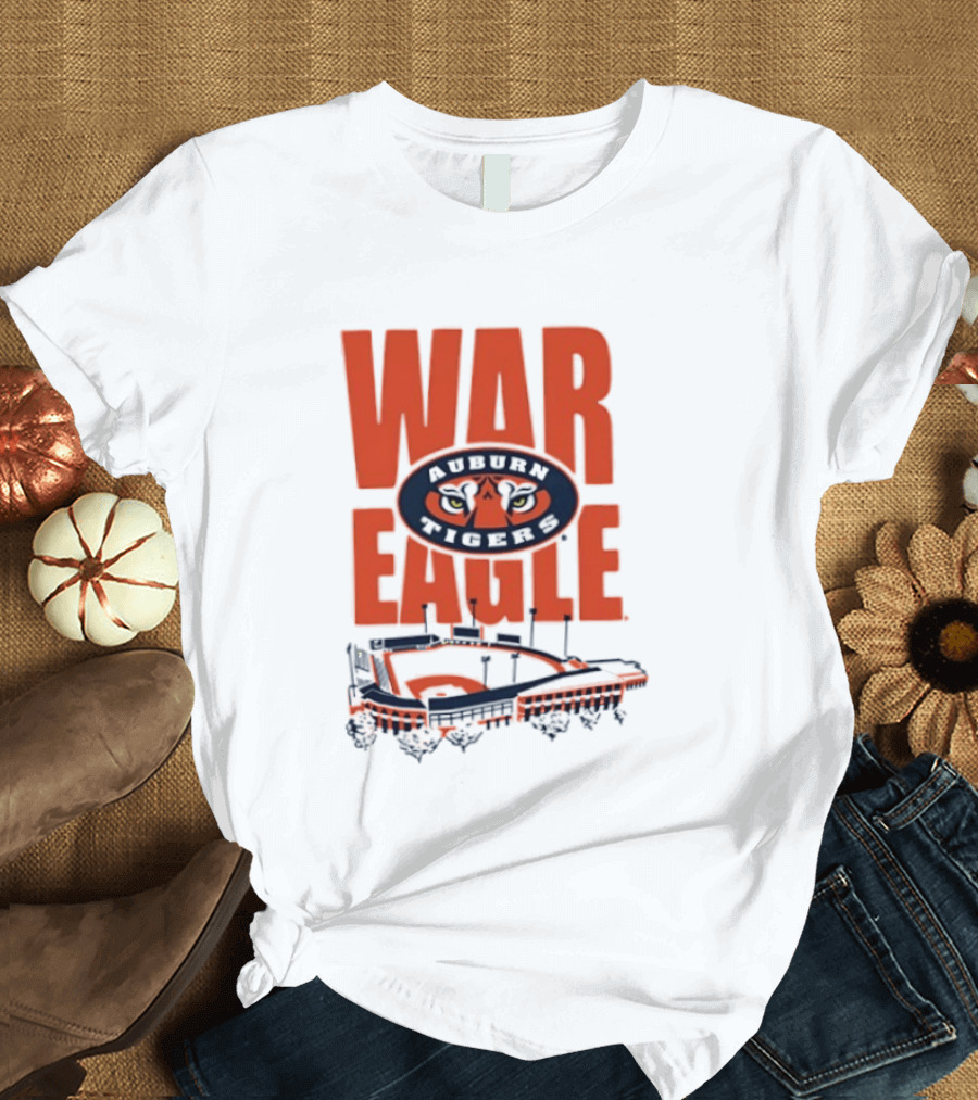 Auburn Tigers War Eagle Baseball Stadium Tiger Eyes T-Shirt