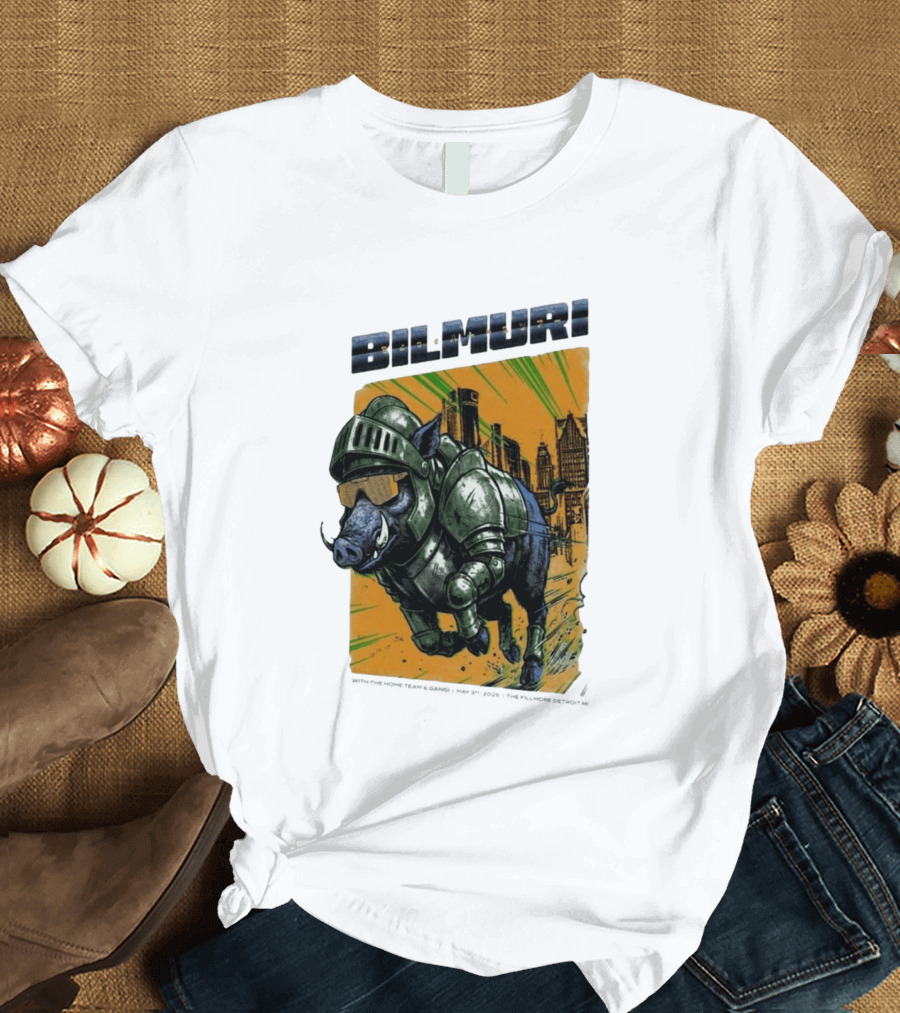 Bilmuri Armored Boar Detroit Skyline The Fillmore May 3 2026 T-Shirt
