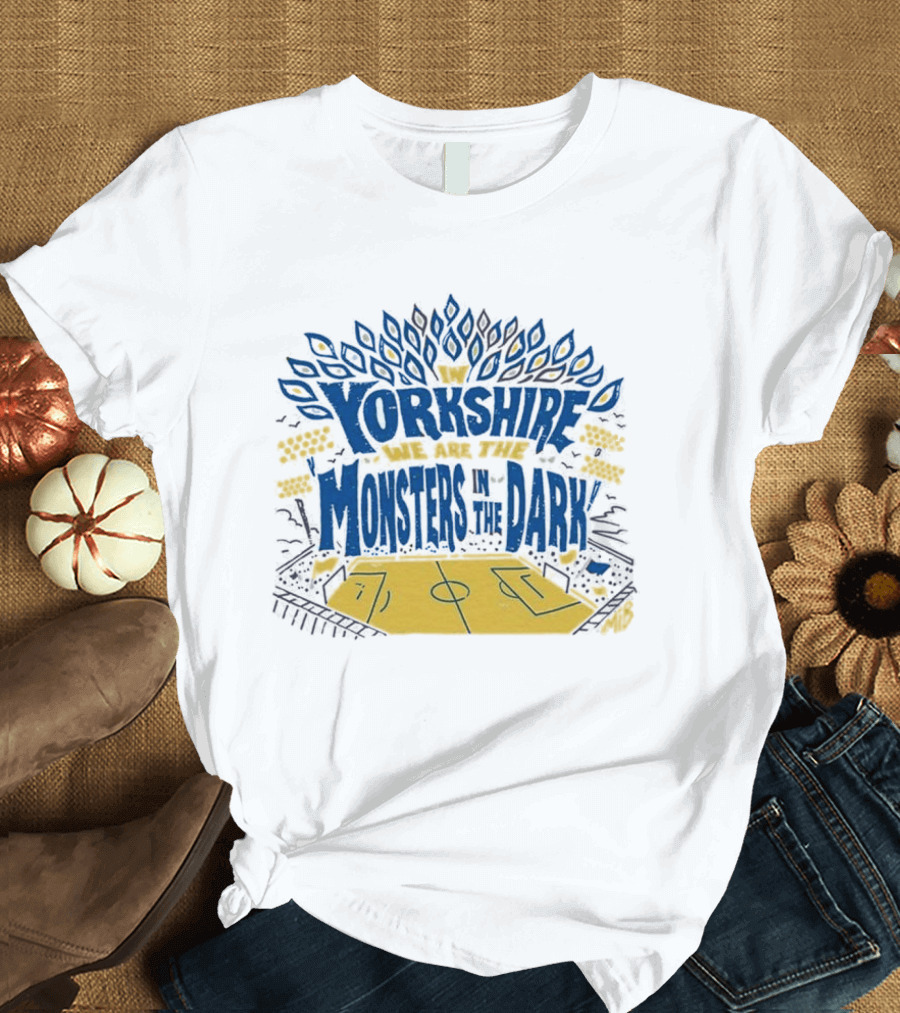 Monsters In The Dark Yorkshire Court Basketball T-Shirt