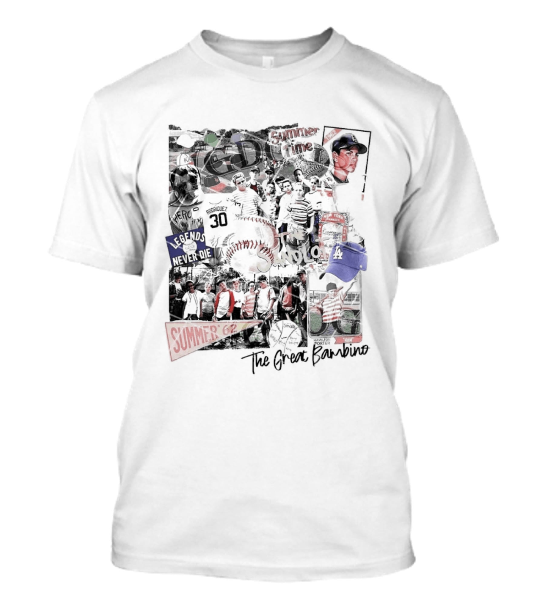 Nice The Sandlot Legends Never Die Classic Movie Scene Friends Forever T-Shirt