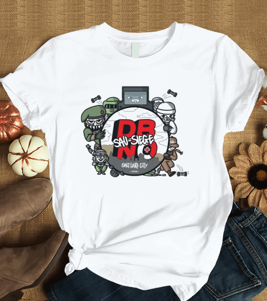 Rainbow Six Siege DBNO Salt Lake City 2026 Gaming Event Characters T-Shirt
