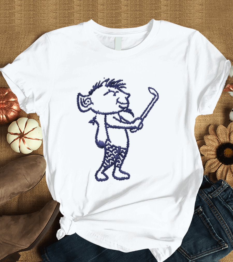 Ryan Jamison DIBS DePaul Golf Hat Character Sketch T-Shirt