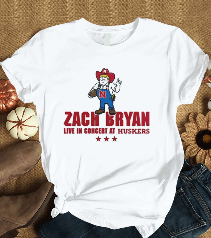 Zach Bryan Live In Concert At Huskers Cowboy T-Shirt