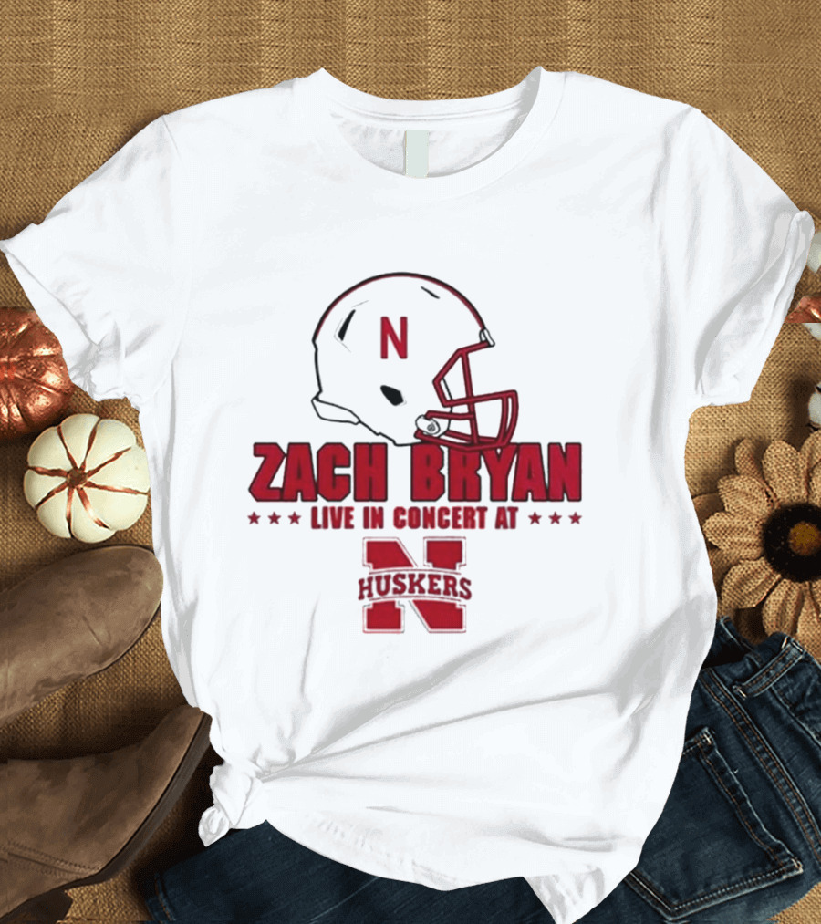 Zach Bryan Live In Concert At Nebraska Huskers 2026 T-Shirt