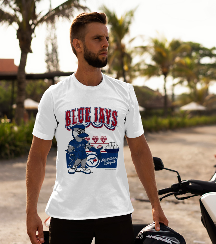 Toronto Blue Jays Mitchell Ness Step Back Up Cream American League T-Shirt