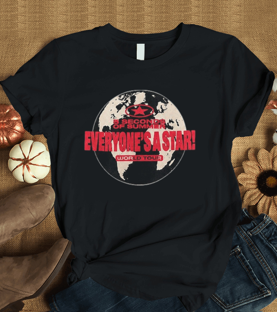 5 Seconds Of Summer Everyone's A Star World Tour 2026 T-Shirt