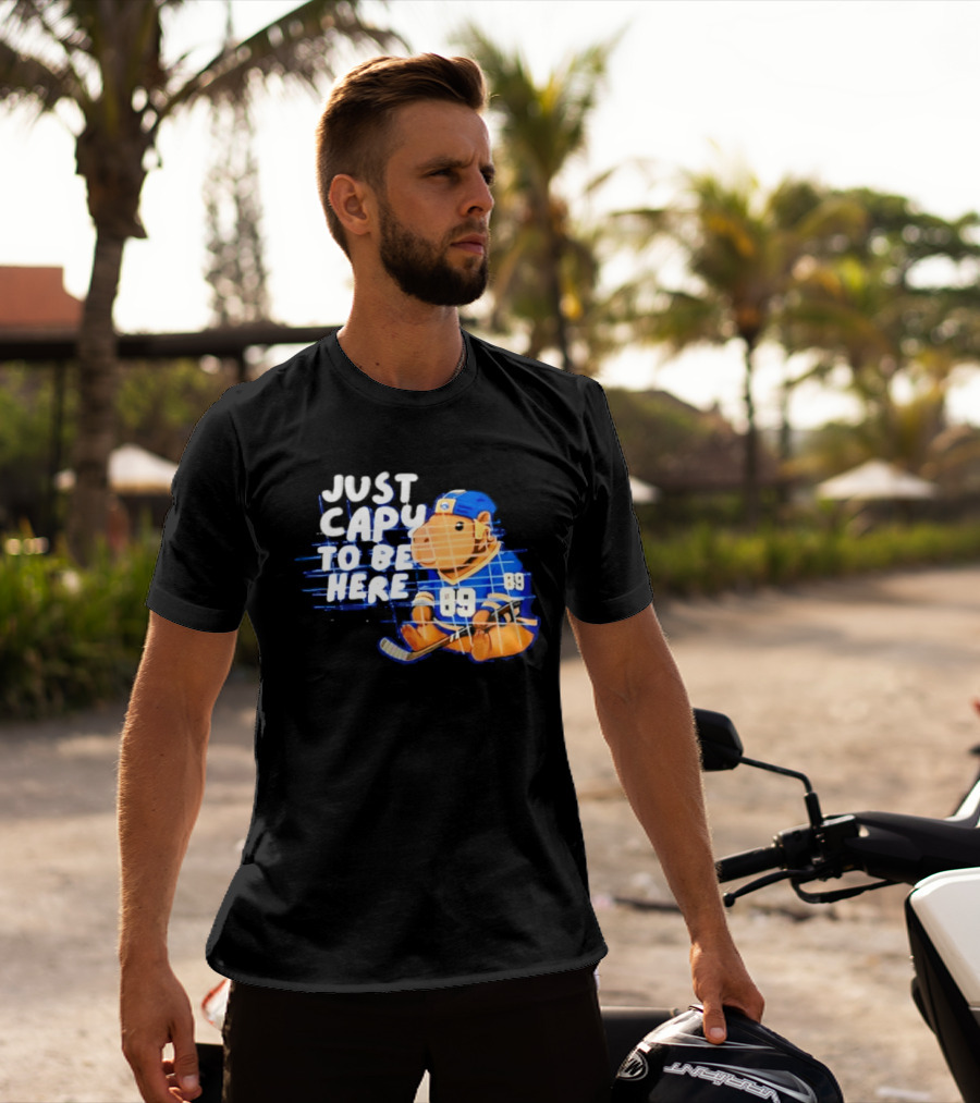 Just Capy To Be Here Buffalo Sabres 89 T-Shirt