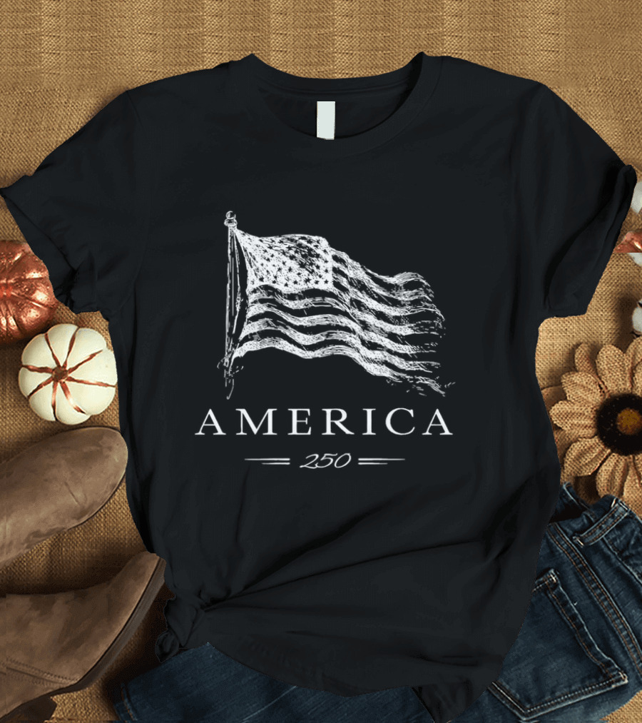 America 250 Flag Celebration Patriotic Pride T-Shirt