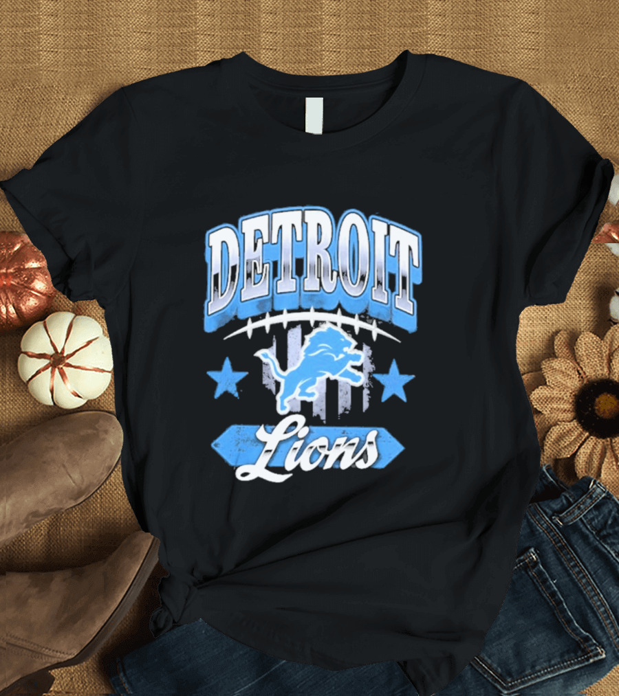 Detroit Lions Americana 2026 Stars Stripes Football Fan Gear T-Shirt