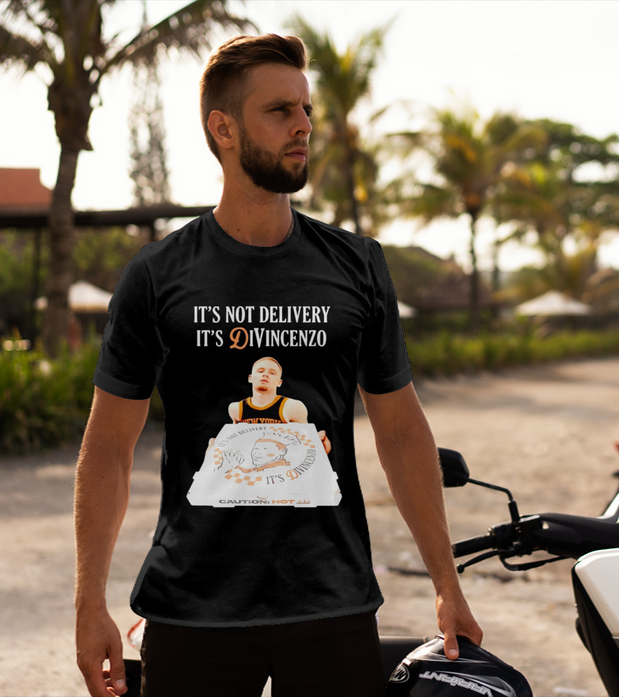 It's Not Delivery It's DiVincenzo Basketball Pizza Box T-Shirt