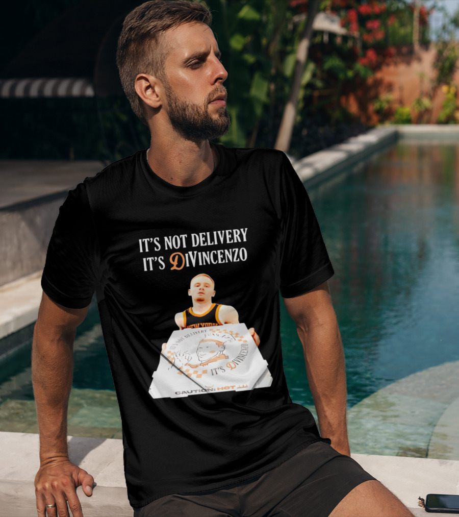 It's Not Delivery It's DiVincenzo Basketball Pizza Box T-Shirt