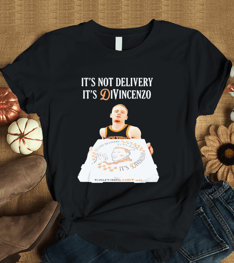 It's Not Delivery It's DiVincenzo Basketball Pizza Box T-Shirt