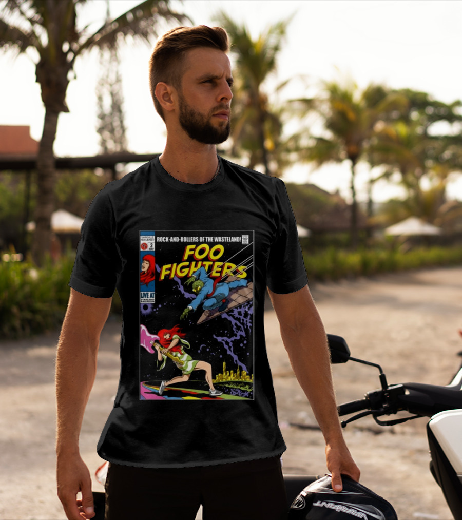 Foo Fighters Rock And Rollers Of The Wasteland Sayreville New Jersey May 2 Starland Ballroom T-Shirt