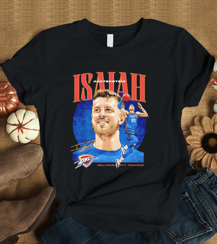 Isaiah Hartenstein 55 Oklahoma City Thunder NBA OKC Signature T-Shirt