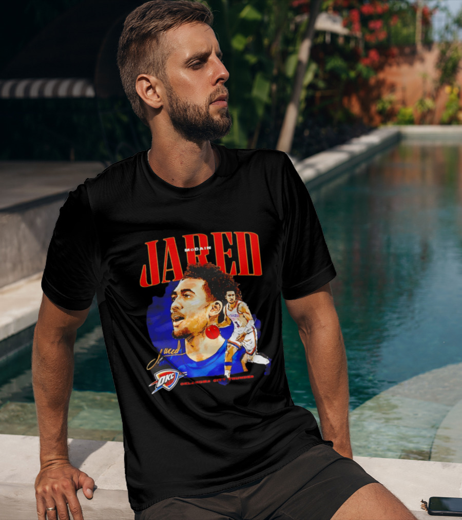 Jared McCain Oklahoma City Thunder NBA Basketball OKC Player T-Shirt
