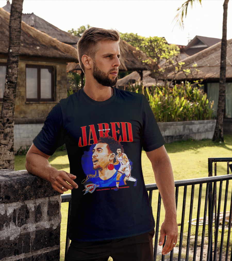 Jared McCain Oklahoma City Thunder NBA Basketball OKC Player T-Shirt
