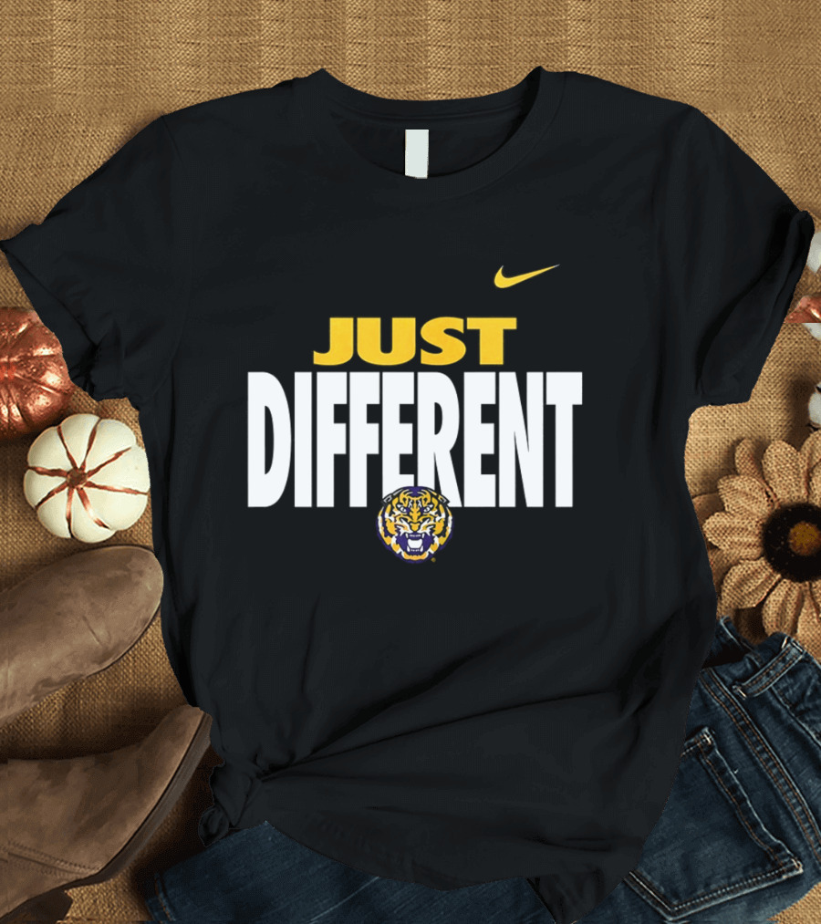 Just Different LSU Tigers Nike Iconic Team Spirit T-Shirt