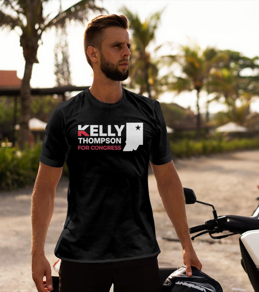 Kelly Thompson For Congress Indiana Star Icon Representation T-Shirt