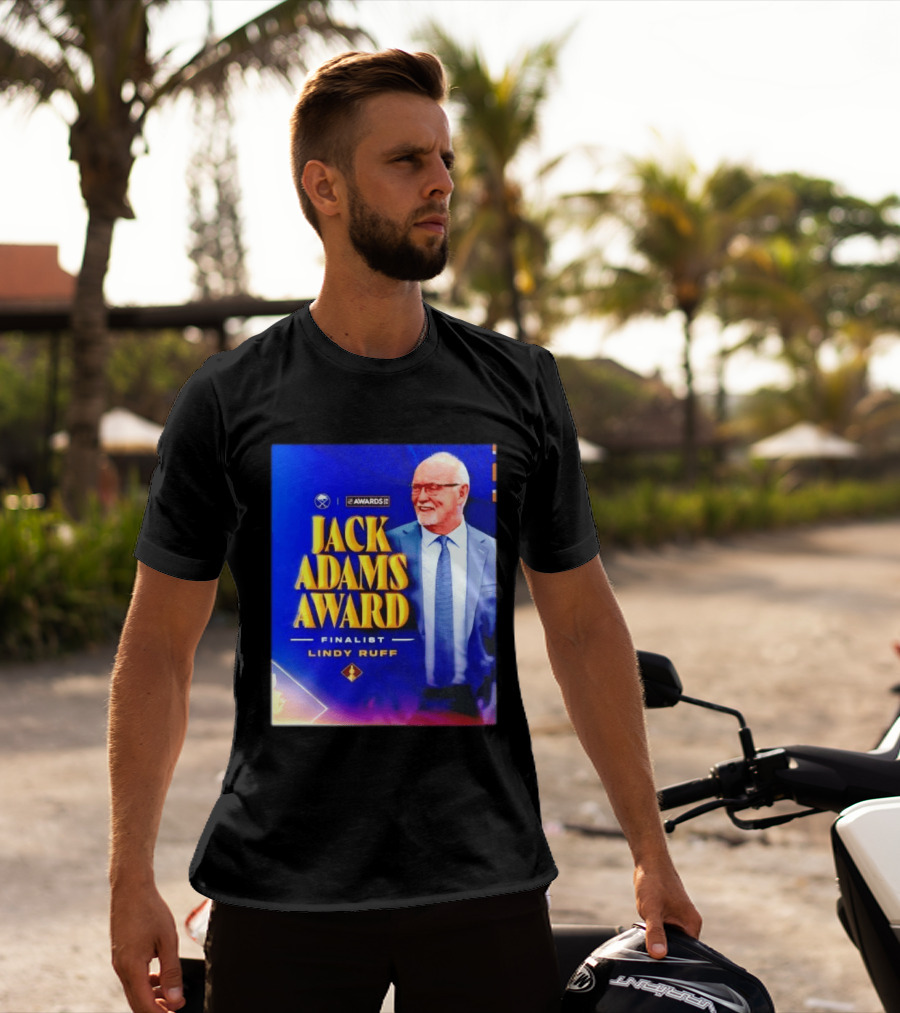 Lindy Ruff Jack Adams Award Finalist NHL Coach Recognition T-Shirt