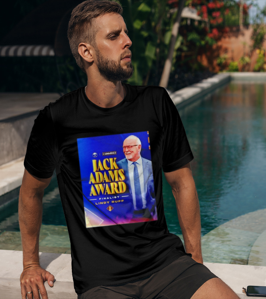 Lindy Ruff Jack Adams Award Finalist NHL Coach Recognition T-Shirt