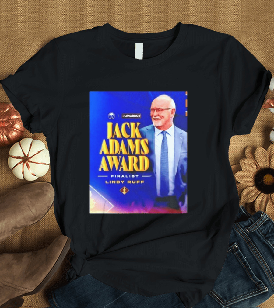 Lindy Ruff Jack Adams Award Finalist NHL Coach Recognition T-Shirt