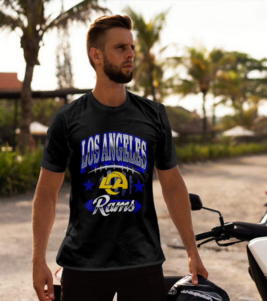 Los Angeles Rams Americana 2026 Stars And Football T-Shirt