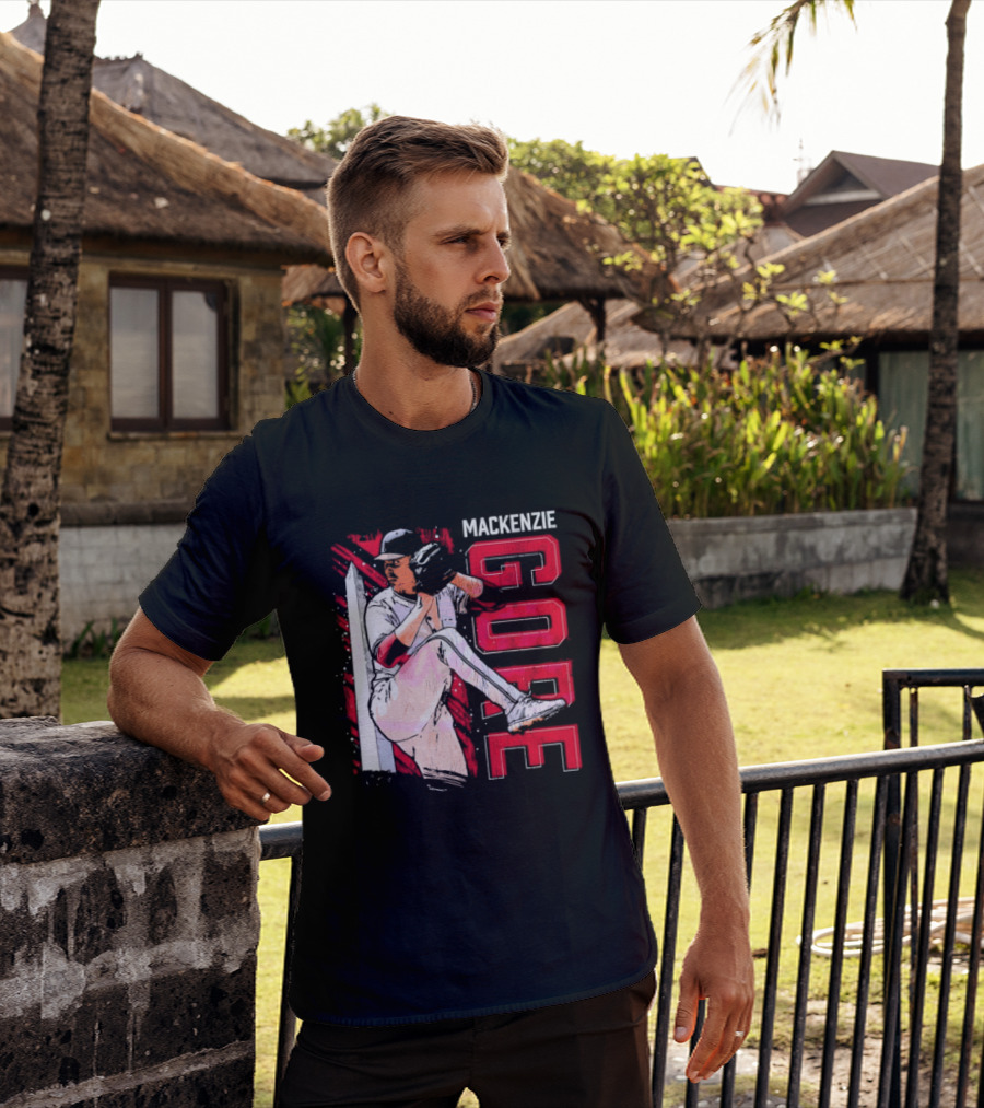 Mackenzie Gore Washington Pitching Action Baseball T-Shirt