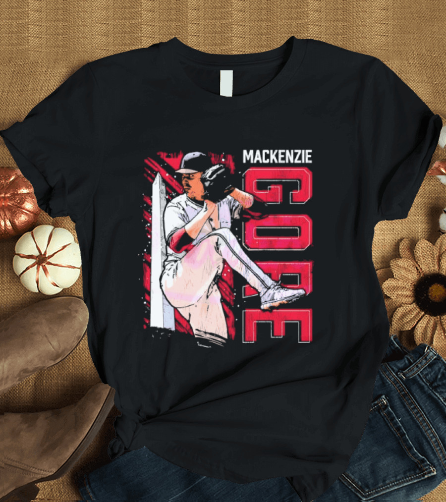 Mackenzie Gore Washington Pitching Action Baseball T-Shirt