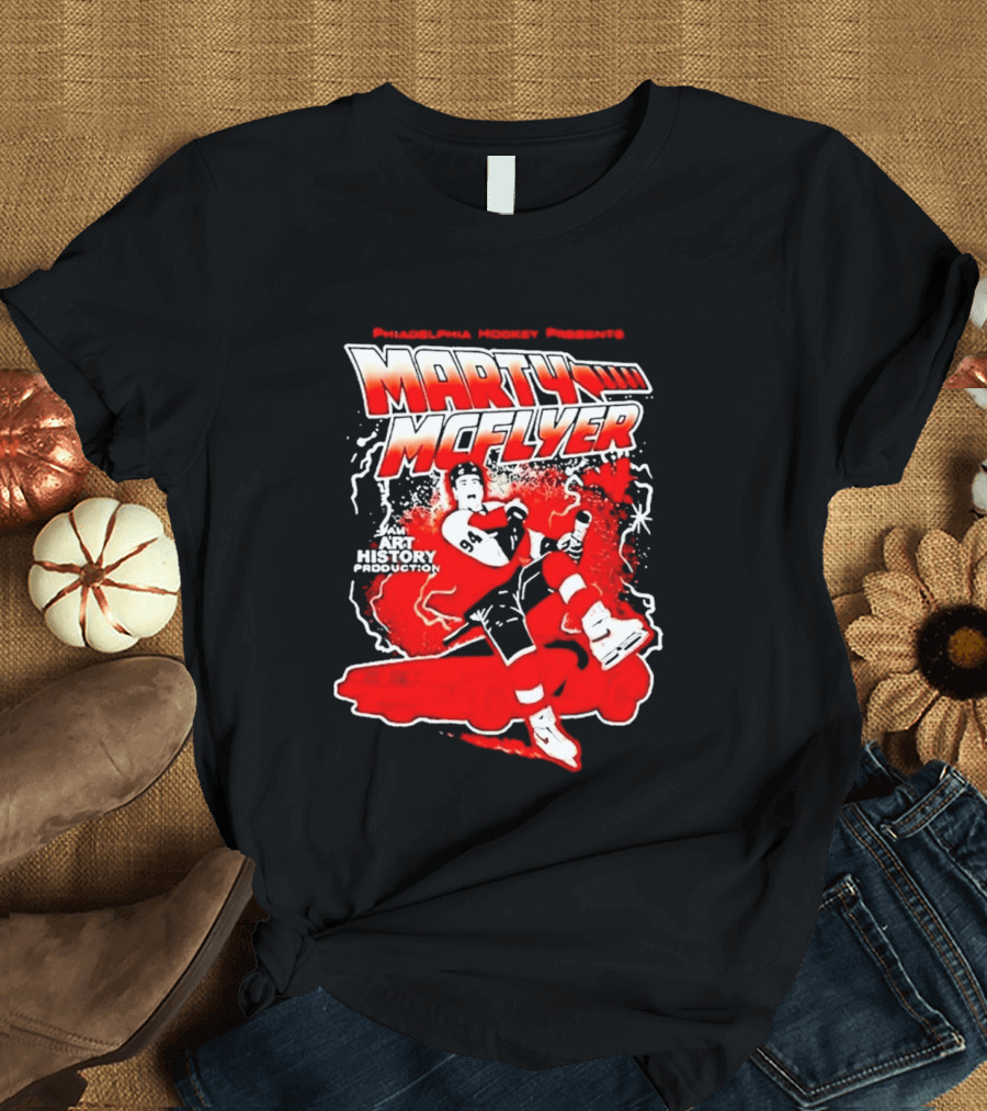 Philadelphia Hockey Presents Marty McFly 2026 With Philadelphia Flyers Hockey 97 T-Shirt