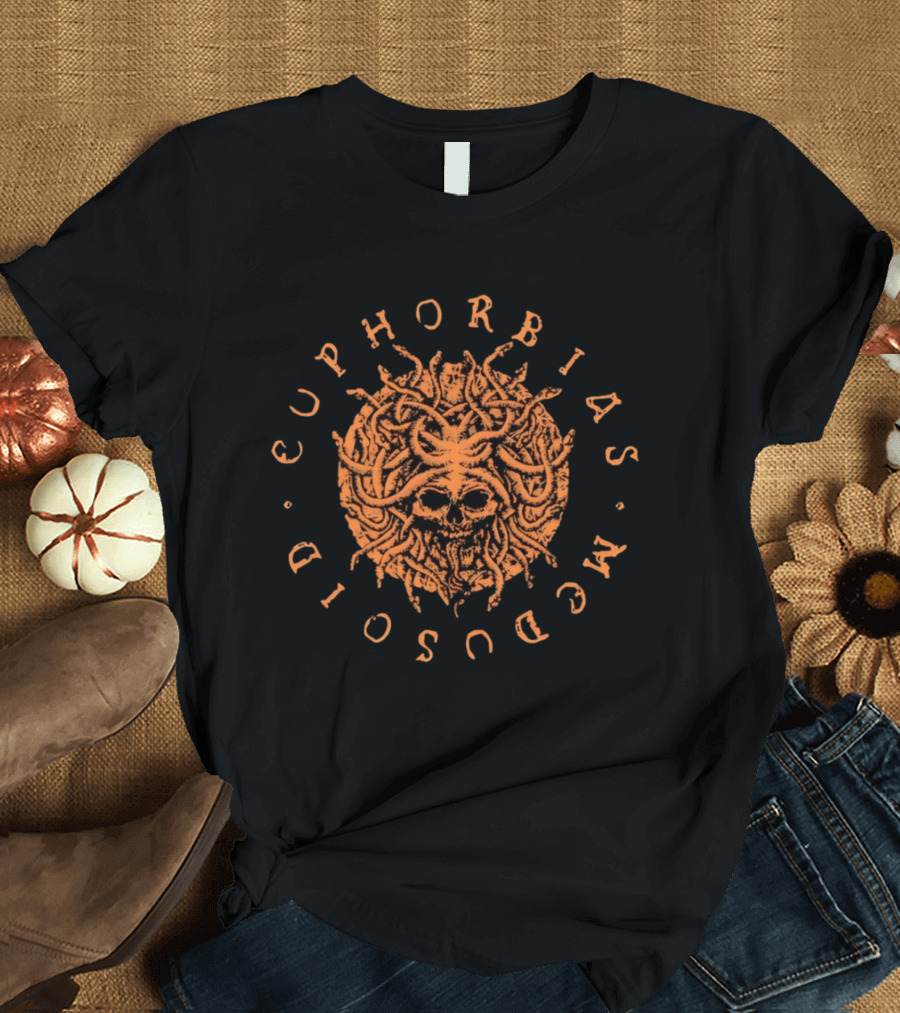 Medusoid Euphorbias Skull And Tentacles T-Shirt