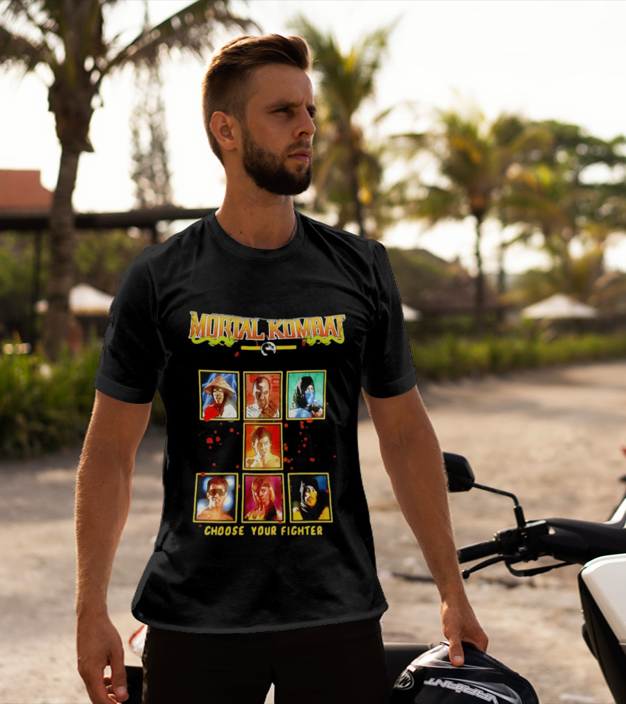 Mortal Kombat Choose Your Fighter Iconic Characters Selection T-Shirt
