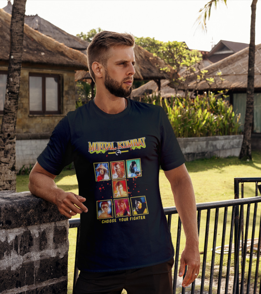 Mortal Kombat Choose Your Fighter Iconic Characters Selection T-Shirt
