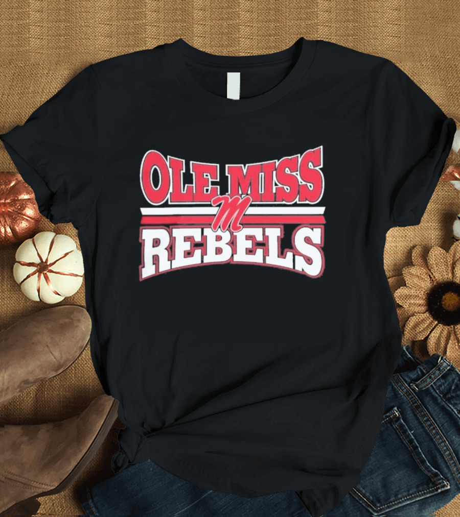 Ole Miss Rebels Team M Zoom Sports Fan T-Shirt