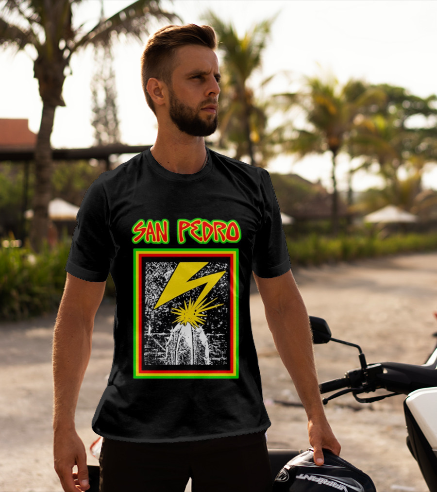 San Pedro Lightning Bolt Cactus Explosion T-Shirt