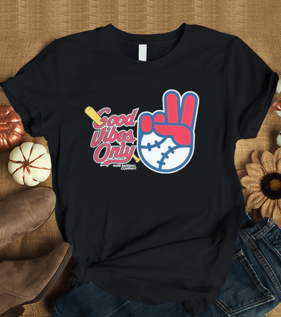 Good Vibes Only St. Louis Cardinals 2026 Baseball Peace Sign T-Shirt