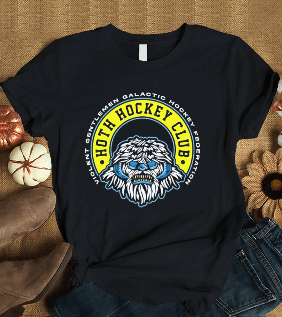 Violent Gentlemen Galactic Hockey Federation Hoth Hockey Club 2026 Wampa T-Shirt