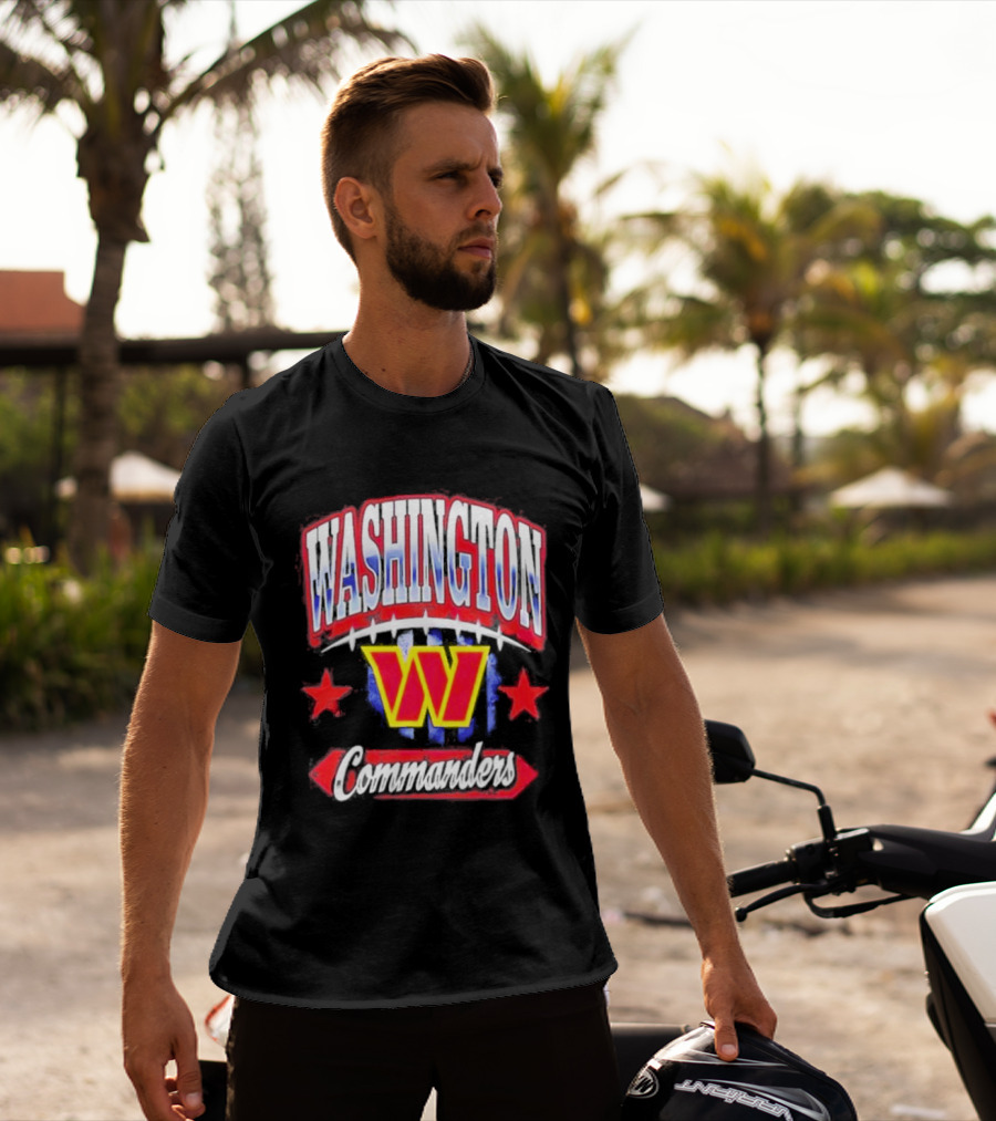 Washington Commanders W Americana Football Stars T-Shirt