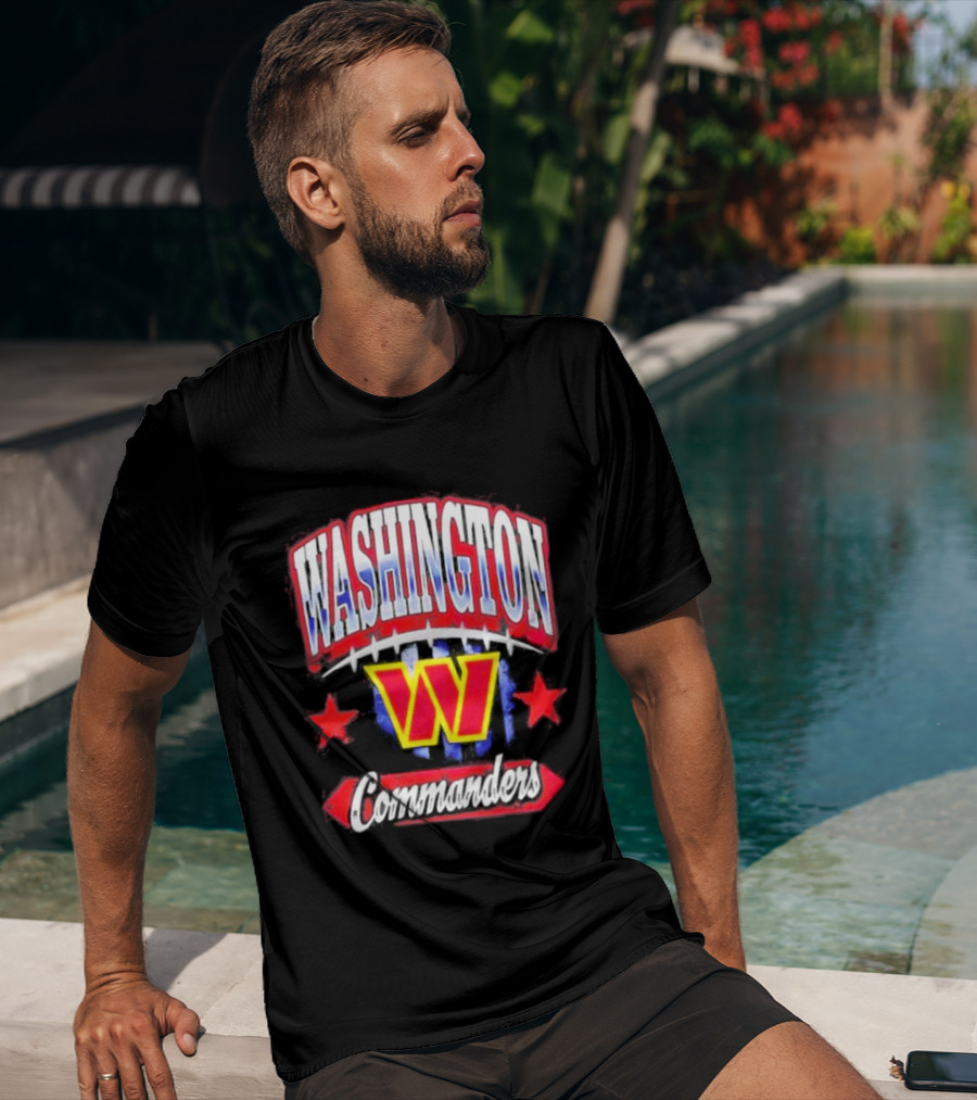 Washington Commanders W Americana Football Stars T-Shirt