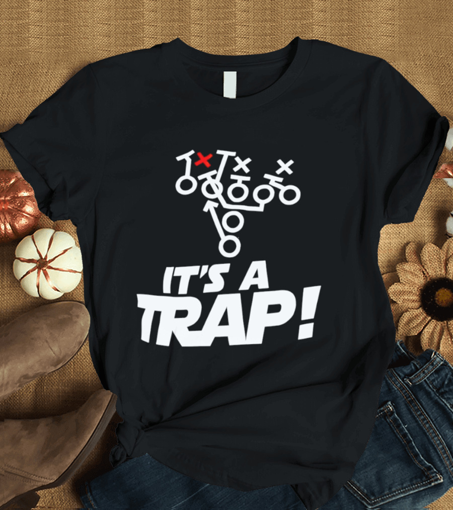 It's A Trap Star Wars Football Play Strategy T-Shirt
