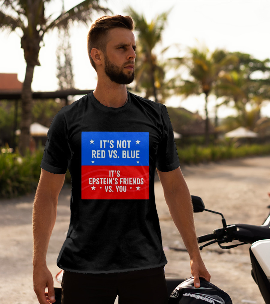 It's Not Red Vs Blue It's Epstein's Friends Vs You T-Shirt
